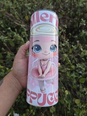 White and Pink Sparkle Party Tumbler 💖